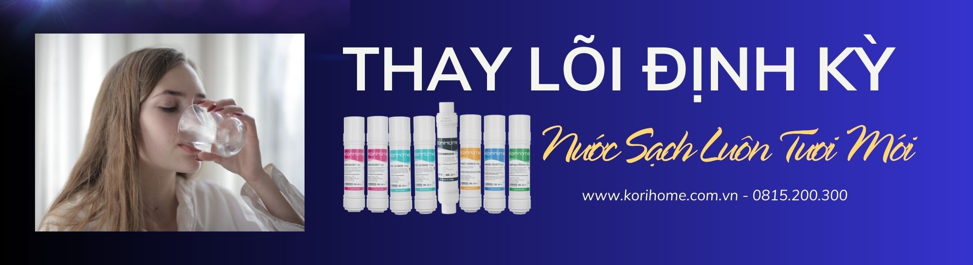 thay loi loc nuoc korihome
