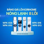 bang gia loi may korihome wpk 938 wpk 918 wpk 916 wpk 913